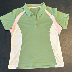 Nike Green and White Golf Polo Shirt
